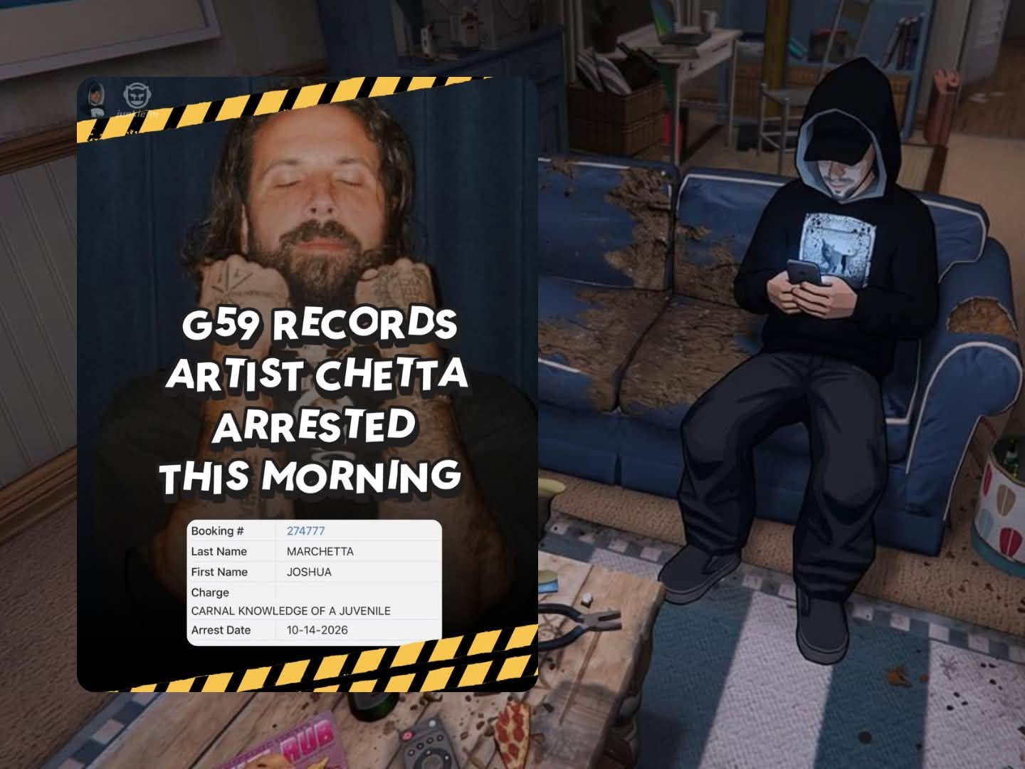 Chetta G59 Arrested